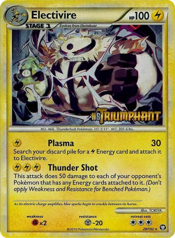 Electivire (Prerelease) #20 – HGSS Promos