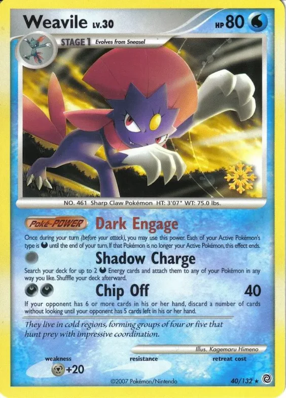 Weavile #40 – Countdown Calendar Promos