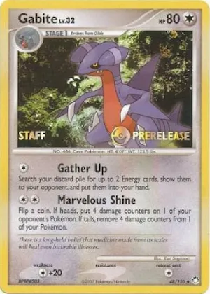 Gabite - 48/123 (Prerelease) [Staff] 48 – Promo DP