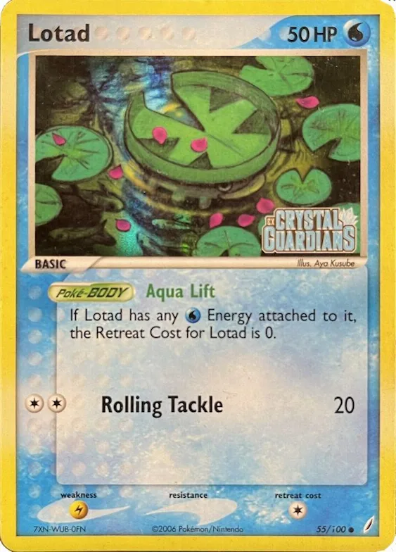 Lotad (EX Crystal Guardians Reverse Holofoil) #55 – Crystal Guardians