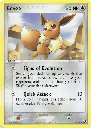 Eevee #63 – EX Battle Stadium
