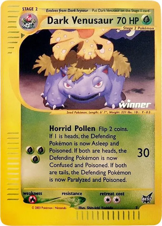 Dark Venusaur - 7 [Winner] #7 – Best of Promos