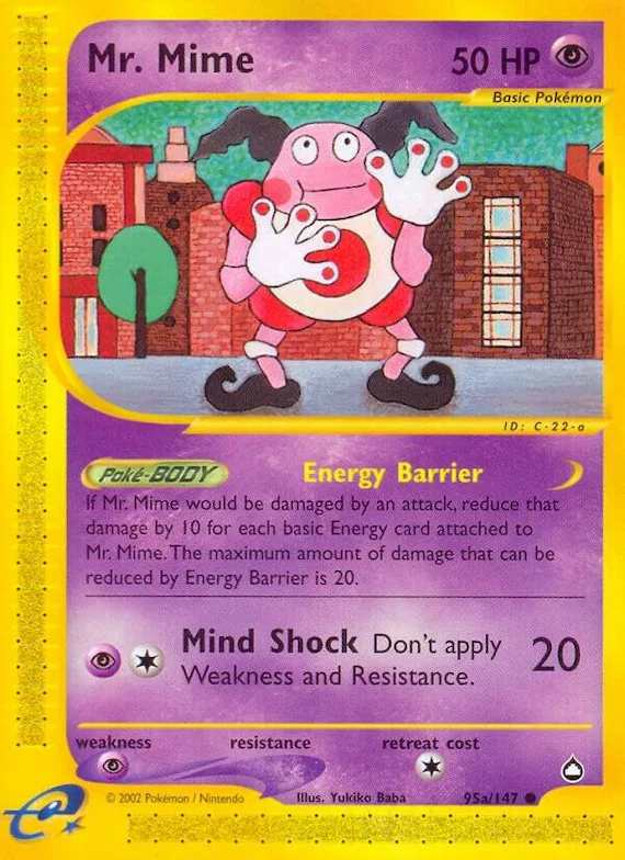 Mr. Mime (95a) #95a – Aquapolis