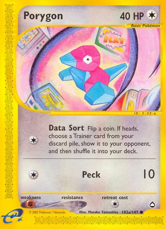 Porygon (103a) #103a – Aquapolis