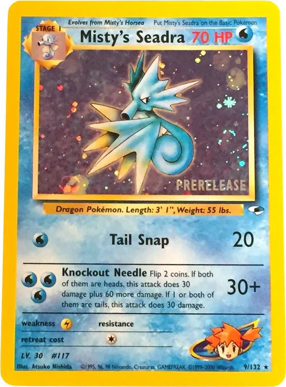 Misty's Seadra (Prerelease) #9 – WoTC Promo