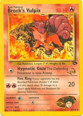 Brock's Vulpix [W Stamped] #37 – WoTC Promo