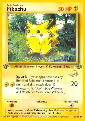 Pikachu [W Stamped] #60 – WoTC Promo