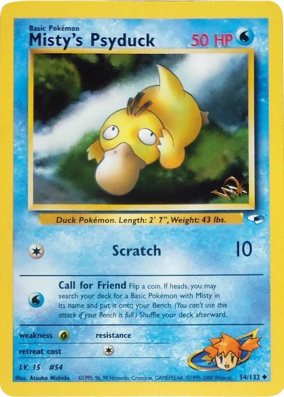 Misty's Psyduck [W Stamped] #54 – WoTC Promo