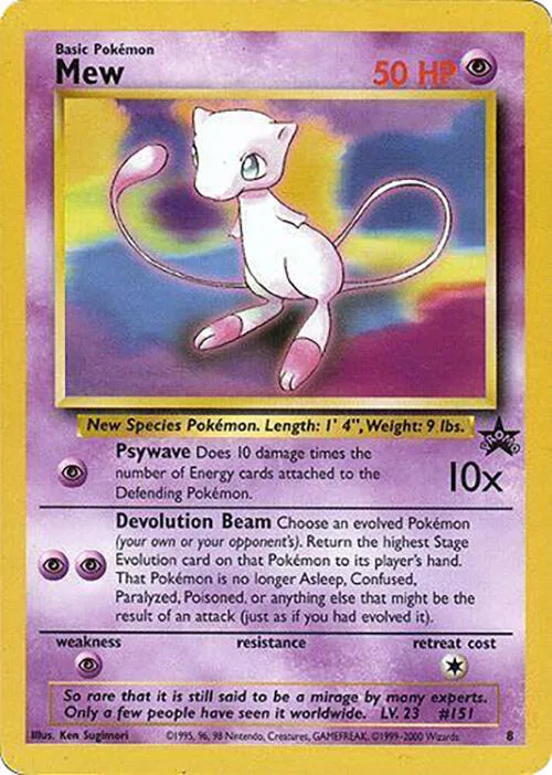 Mew - 8 (Glossy Finish) #8 – WoTC Promo