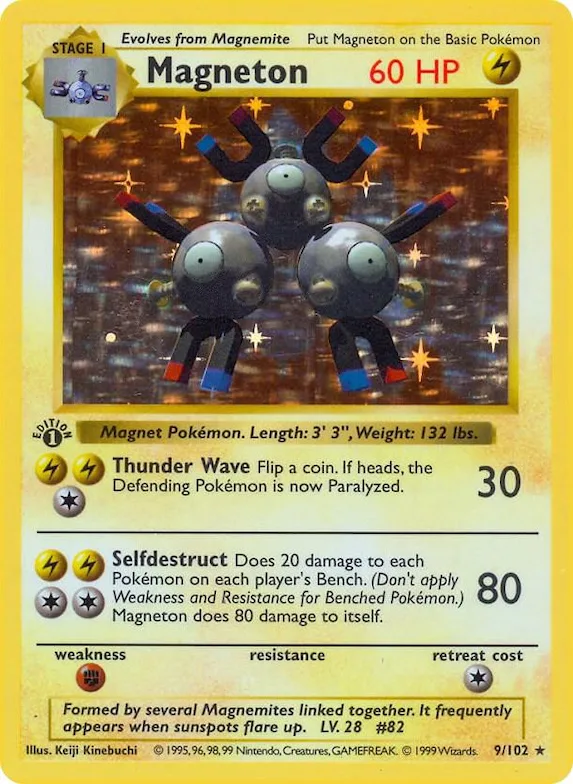 Magneton #9 – Base Set (Shadowless)