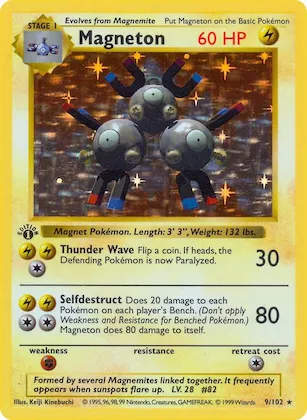 Magneton #9 – Base Set (Shadowless)