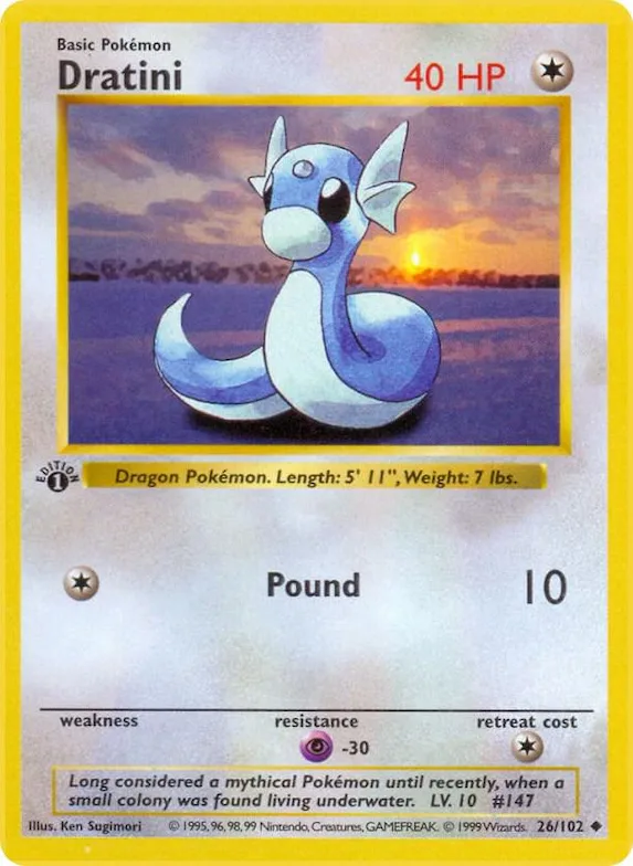 Dratini #26 – Base Set (Shadowless)