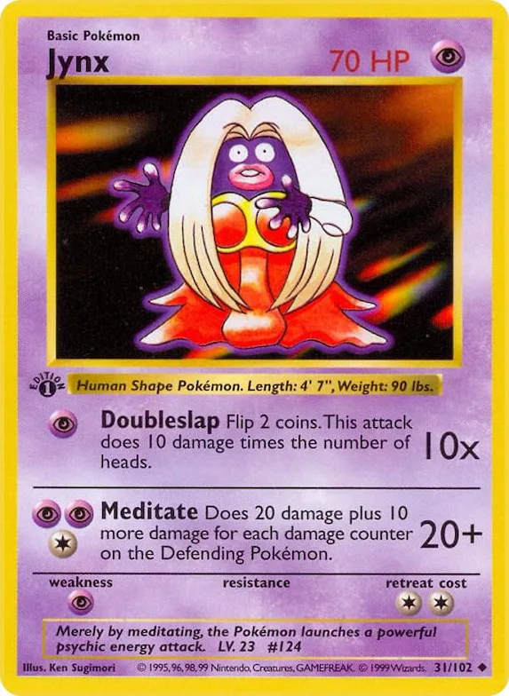 Jynx #31 – Base Set (Shadowless)