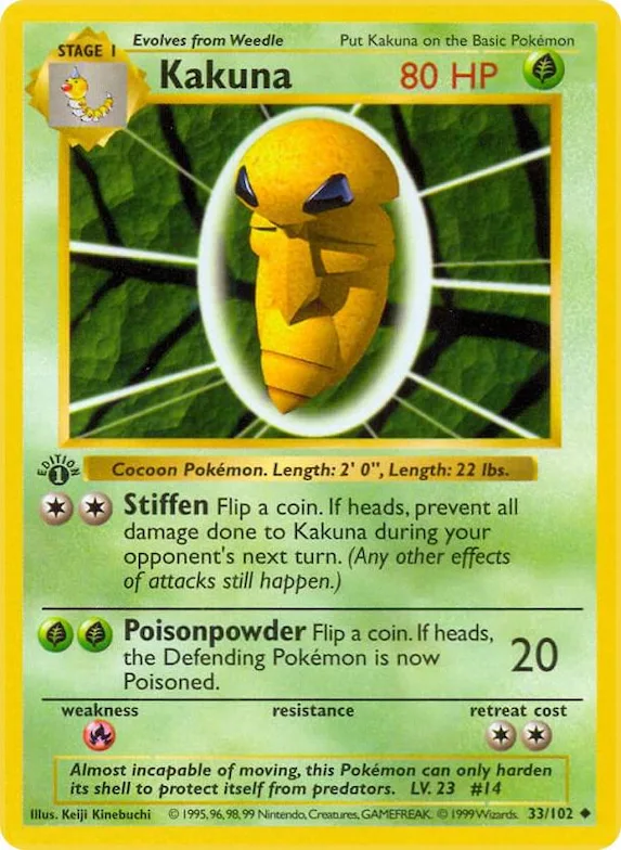 Kakuna #33 – Base Set (Shadowless)