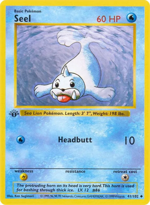 Seel #41 – Base Set (Shadowless)