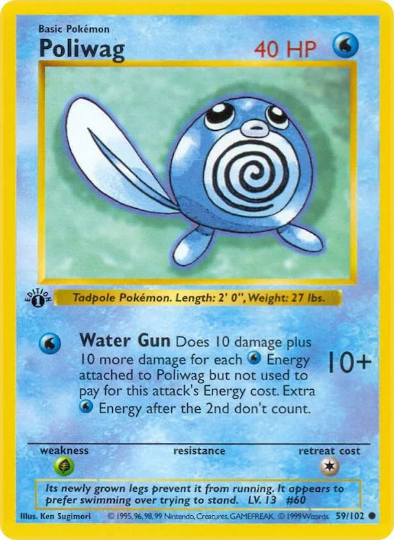 Poliwag #59 – Base Set (Shadowless)