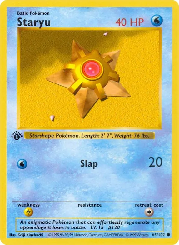 Staryu #65 – Base Set (Shadowless)