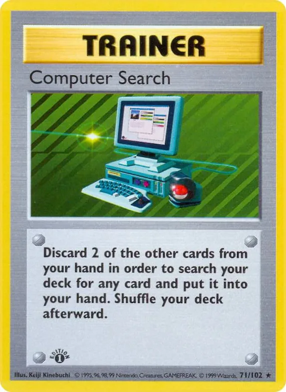 Computer Search #71 – Base Set (Shadowless)