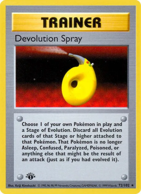 Devolution Spray #72 – Base Set (Shadowless)