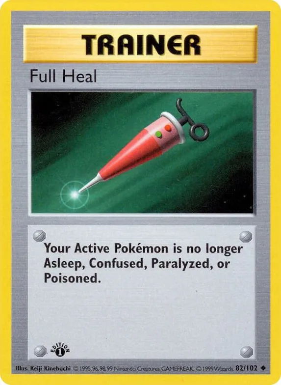Full Heal #82 – Base Set (Shadowless)