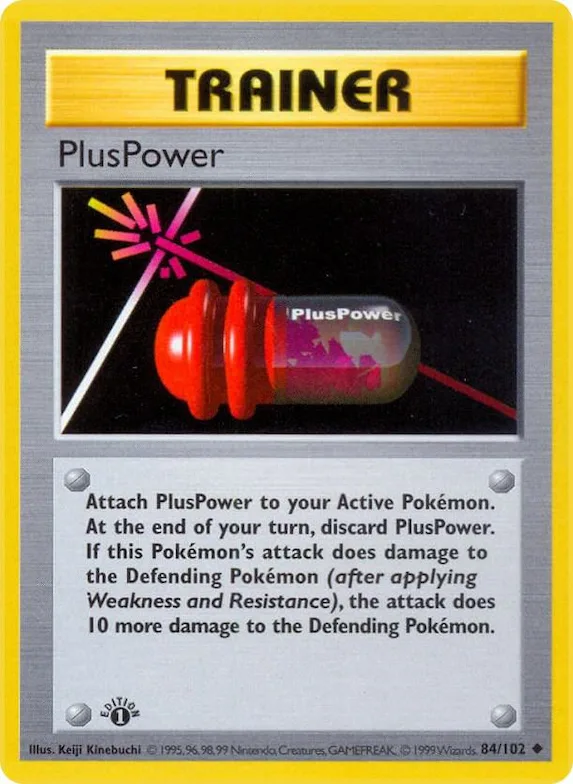 PlusPower #84 – Base Set (Shadowless)