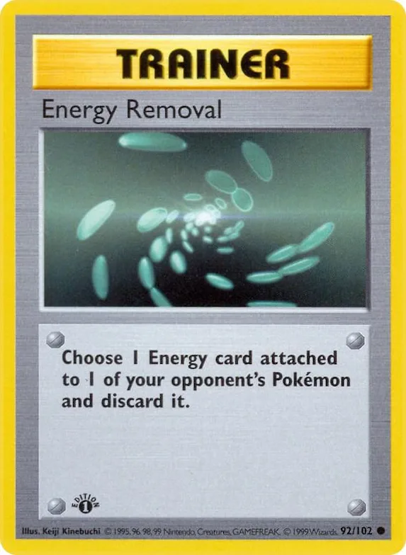 Energy Removal #92 – Base Set (Shadowless)