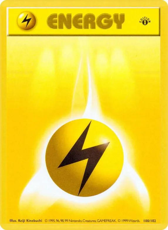 Lightning Energy #100 – Base Set (Shadowless)