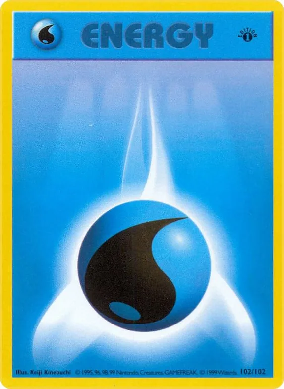 Water Energy #102 – Base Set (Shadowless)