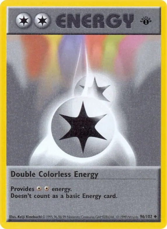 Double Colorless Energy #96 – Base Set (Shadowless)