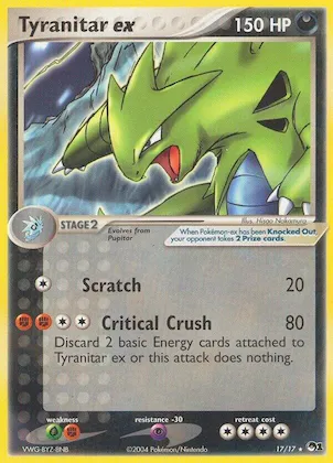 Tyranitar ex (Holo) #17 – POP Series 1
