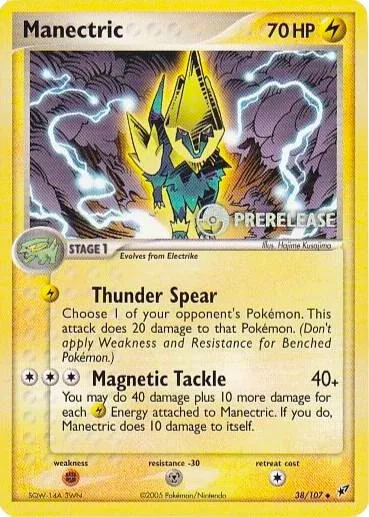 Manectric (Prerelease) #38 – Nintendo Promos