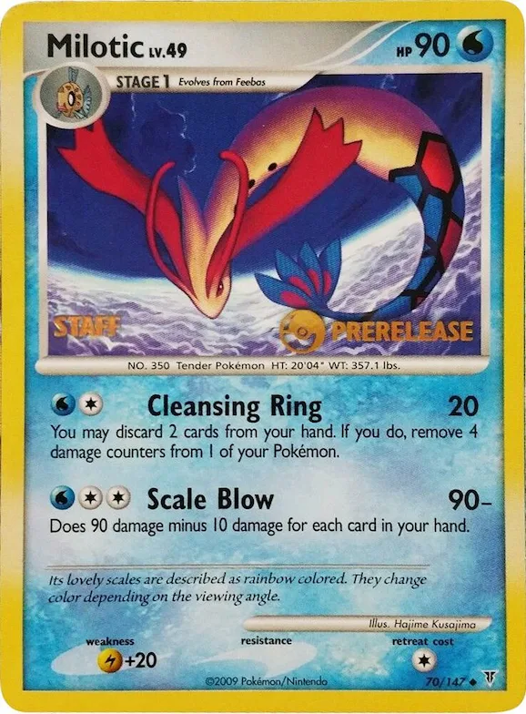 Milotic - 70/147 (Prerelease) [Staff] #70 – Nintendo Promos