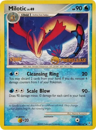 Milotic - 70/147 (Prerelease) [Staff] #70 – Nintendo Promos