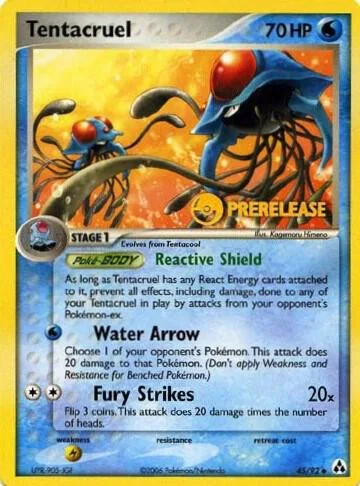 Tentacruel (Prerelease) #45 – Nintendo Promos