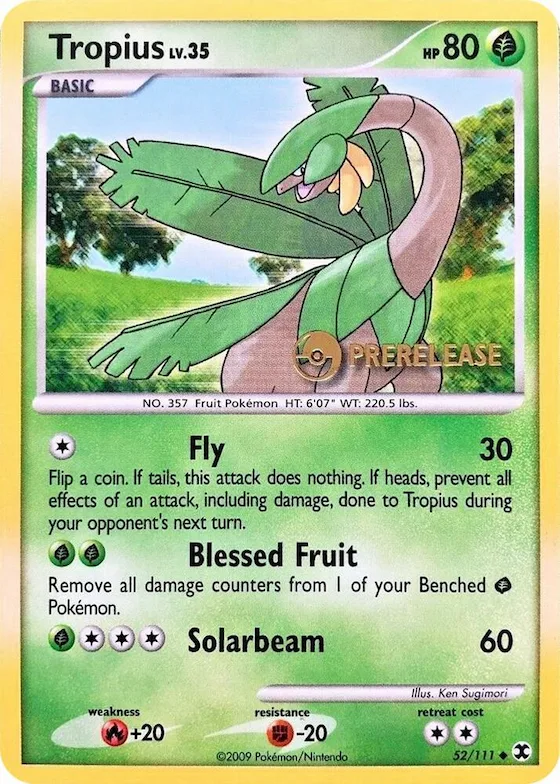 Tropius (Prerelease) #52 – Nintendo Promos