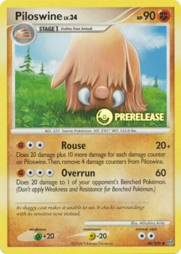 Piloswine (Prerelease) #46 – Nintendo Promos