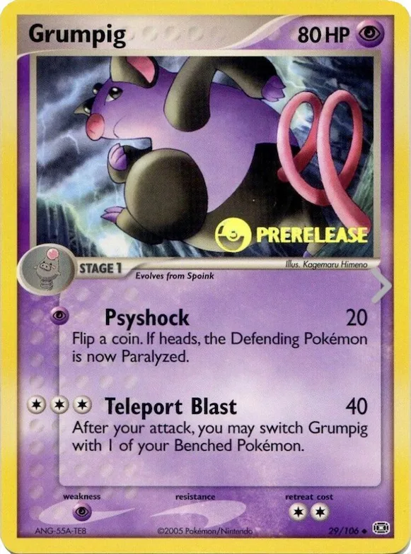 Grumpig (Prerelease) #29 – Nintendo Promos