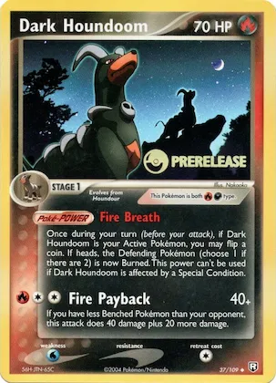 Dark Houndoom (Prerelease) #37 – Nintendo Promos
