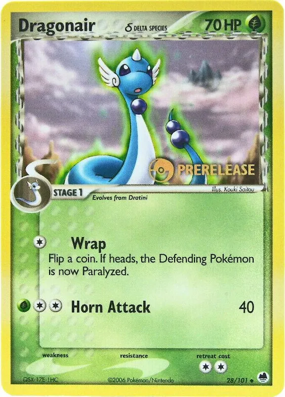 Dragonair (Delta Species) (Prerelease) #28 – Nintendo Promos