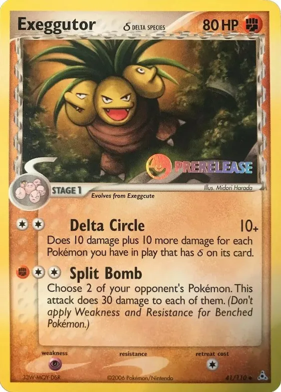 Exeggutor (Delta Species) (Prerelease) #41 – Nintendo Promos
