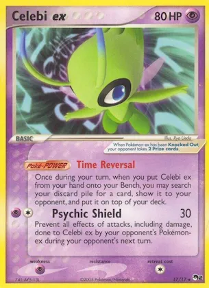 Celebi ex (Non-Holo) #17 – POP Series 2
