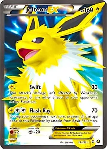 Jolteon EX #28a – XY Trainer Kit: Sylveon & Noivern