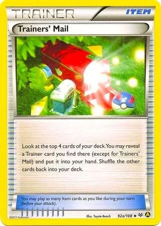 Trainers' Mail (Non-Holo) #92a – XY Trainer Kit: Sylveon & Noivern