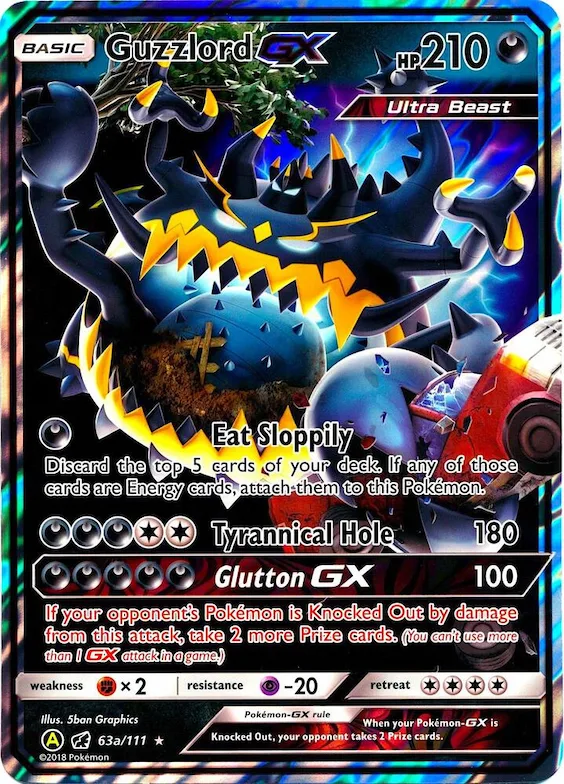 Guzzlord GX #63a – XY Trainer Kit: Sylveon & Noivern