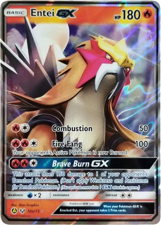 Entei GX #10a – XY Trainer Kit: Sylveon & Noivern