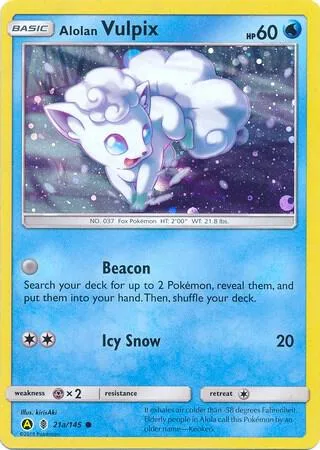 Alolan Vulpix #21a – XY Trainer Kit: Sylveon & Noivern
