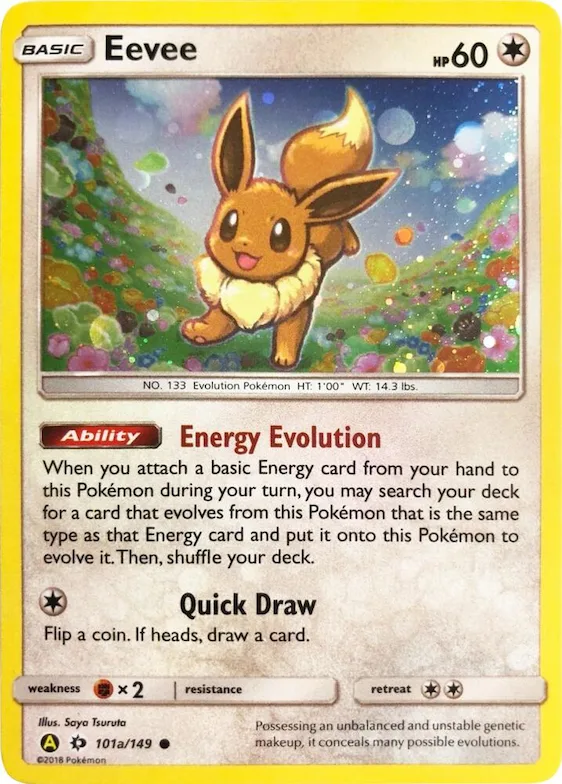Eevee #101a – XY Trainer Kit: Sylveon & Noivern