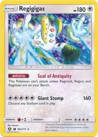 Regigigas #84a – XY Trainer Kit: Sylveon & Noivern