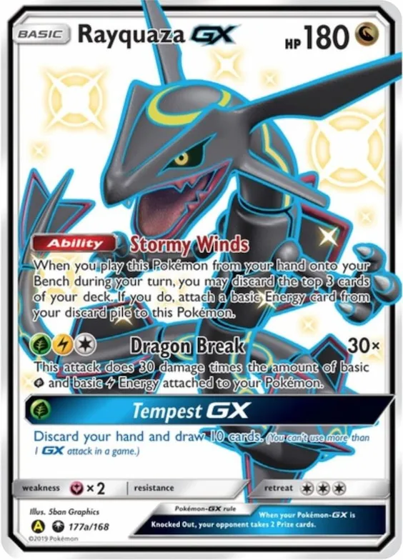 Rayquaza GX #177a – XY Trainer Kit: Sylveon & Noivern
