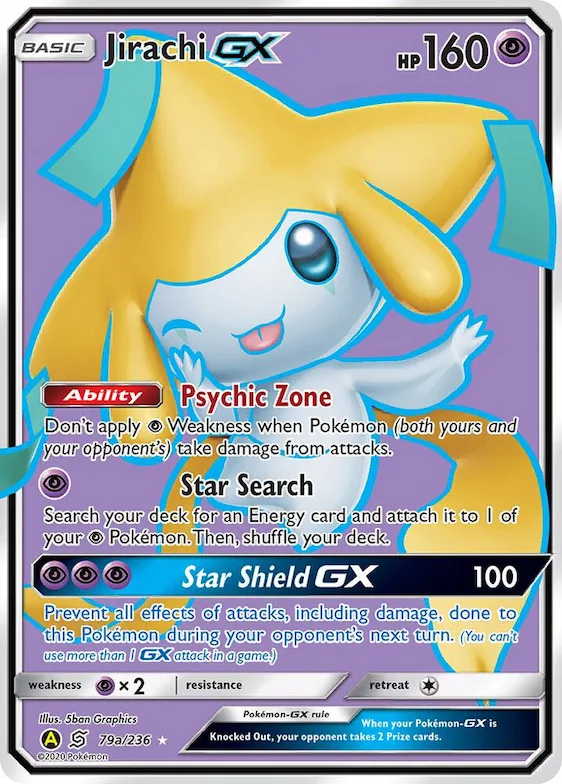 Jirachi GX #79a – XY Trainer Kit: Sylveon & Noivern